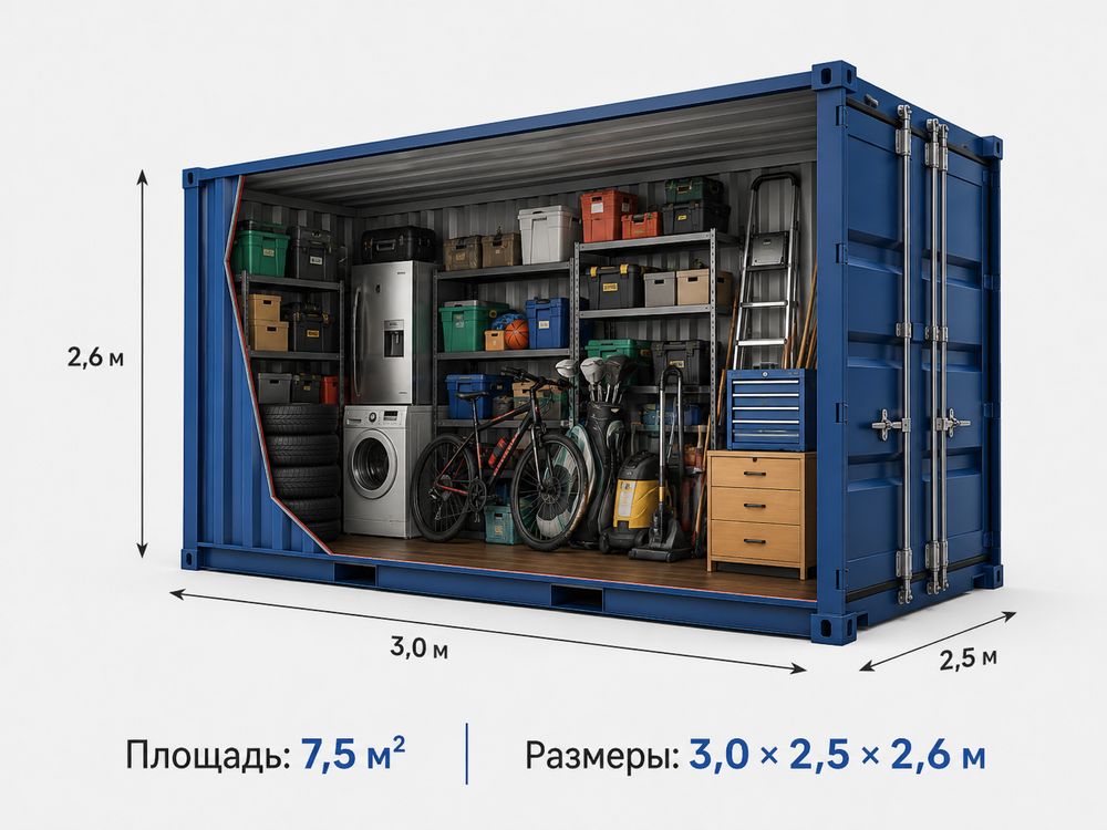Контейнер 7,5 м²